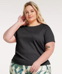 Plus Size FLX Balance Ribbed Crewneck Tee