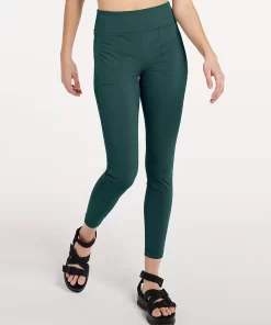 Women's FLX Mixed-Media High-Waisted Leggings with Zip Pockets