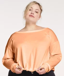 Plus Size FLX Cinched Bungee-Hem Top