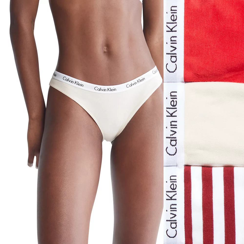 Women's Calvin Klein Carousel 3-Pack Bikini Panty Set QD3588 - Image 7