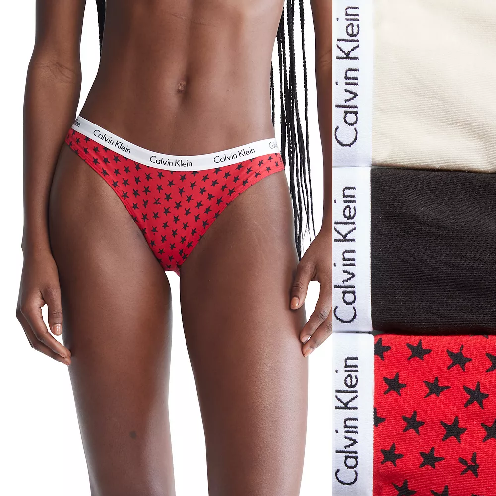 Women's Calvin Klein Carousel 3-Pack Bikini Panty Set QD3588 - Image 6