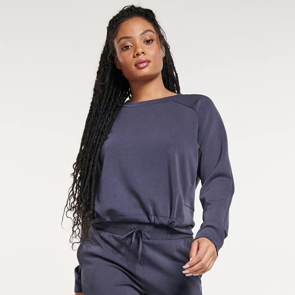 Women's FLX Cinched-Hem Popover Top - Image 4