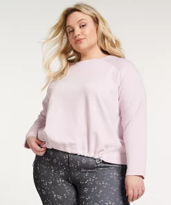 Plus Size FLX Cinched-Hem Popover Top