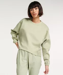 Women's FLX Mixed-Media Crewneck Sweatshirt