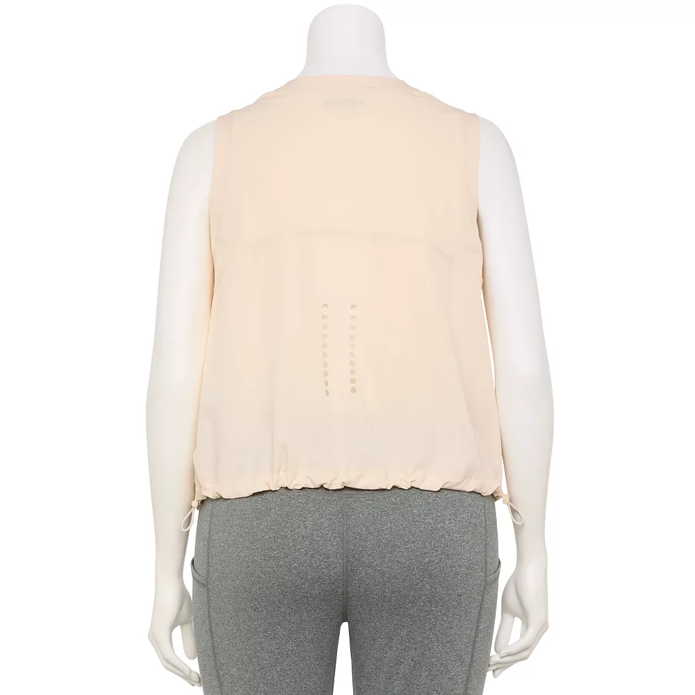 Plus Size FLX Cinch-Back Woven Tank - Image 3