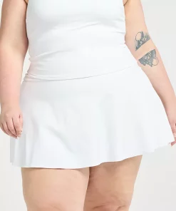 Plus Size FLX High-Waisted Affirmation Skort with Pockets