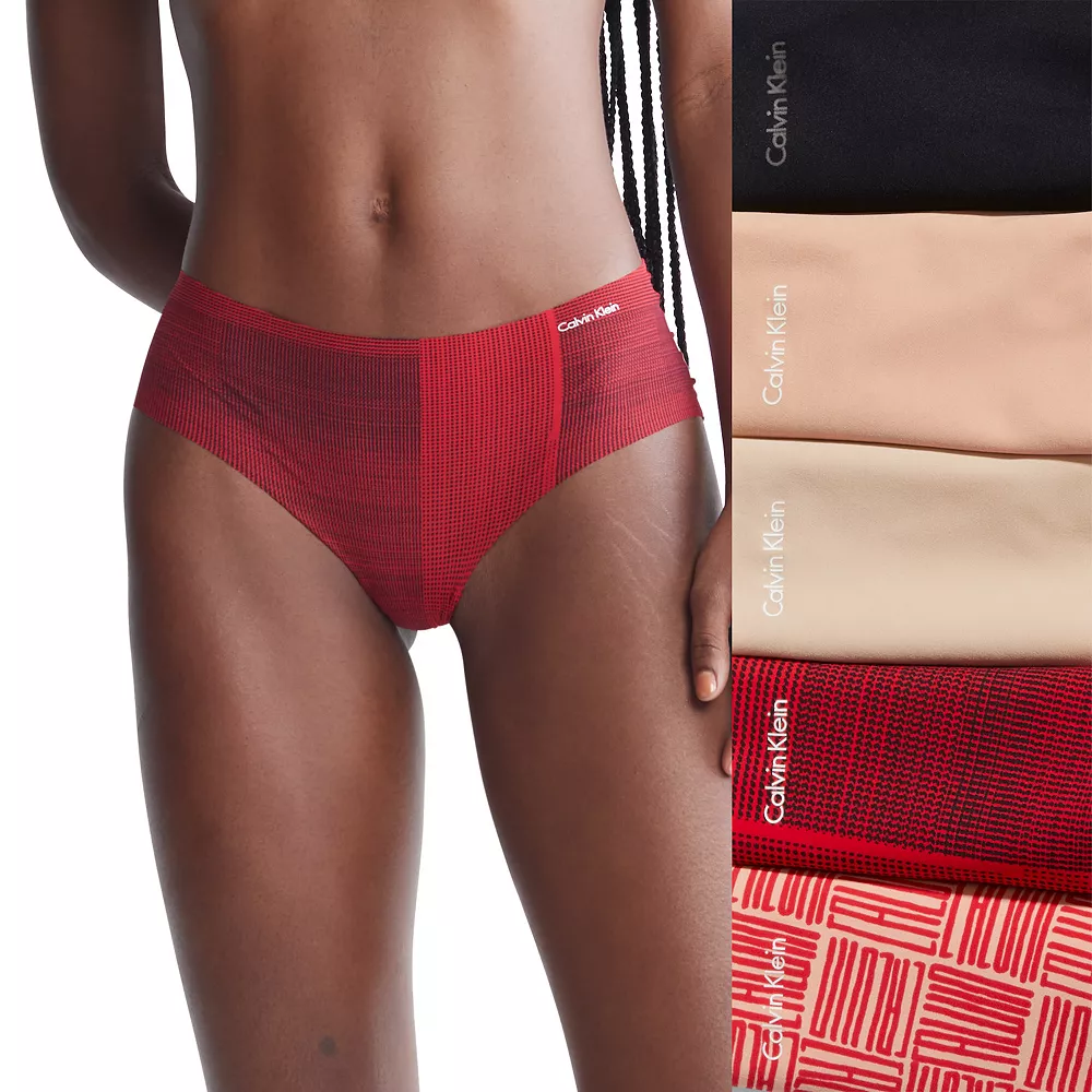 Women's Calvin Klein Invisibles 5-pk. Hipster Panty Set QD3557 - Image 3