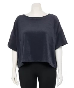 Plus Size FLX Boxy Terry Cloth Top