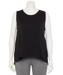 Plus Size FLX Core High-Low Tank