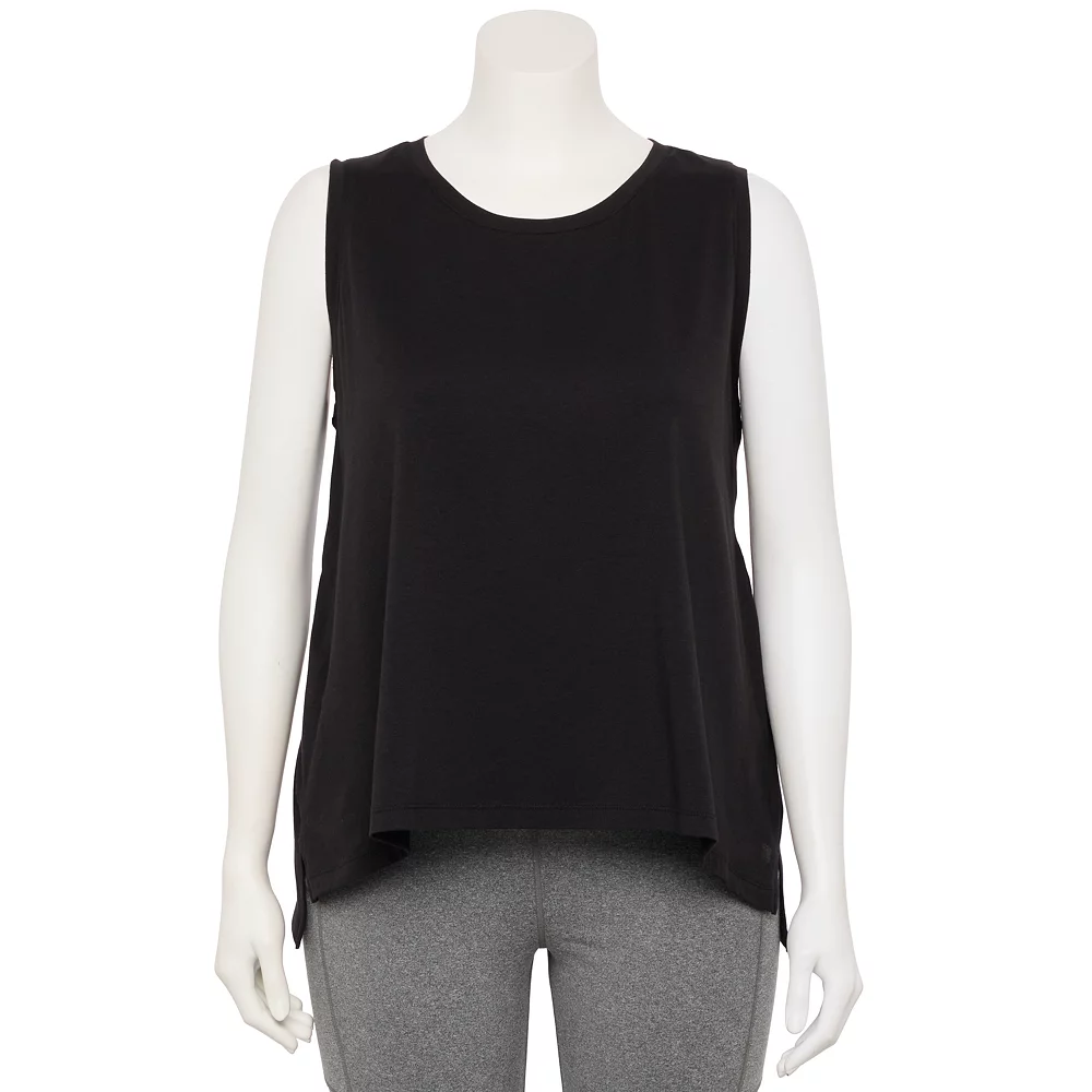 Plus Size FLX Core High-Low Tank