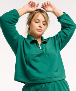 Plus Size FLX Quarter-Zip French Terry Sweatshirt