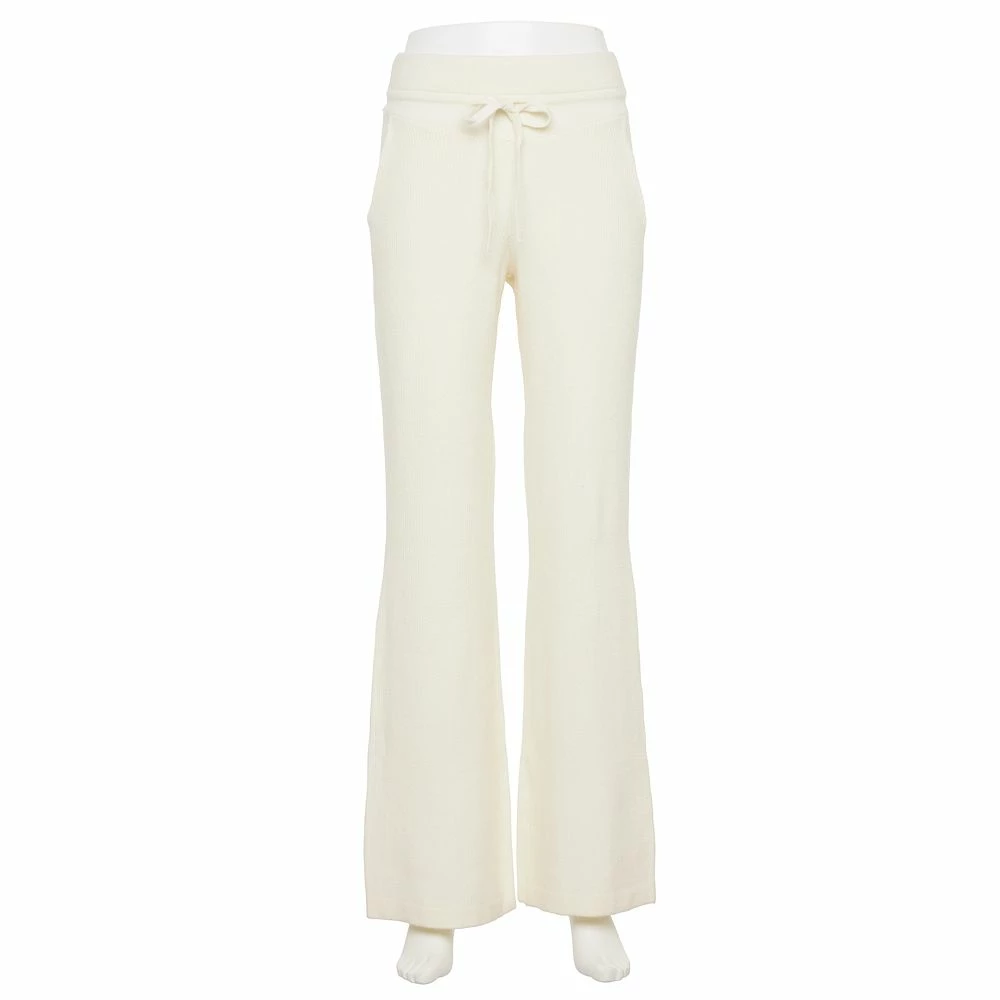 Women's FLX Ribbed High-Waisted Flared Sweater Pants