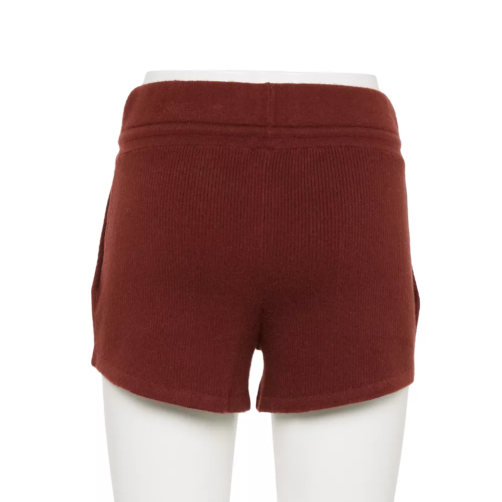 Women's FLX Ribbed High-Waisted Sweater Shorts - Image 3