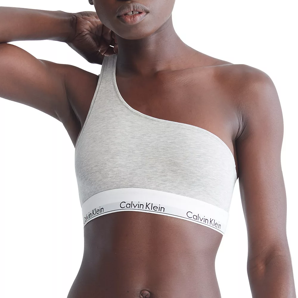 Calvin Klein Modern Cotton Unlined One-Shoulder Bralette QF7007 - Image 2