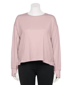 Plus Size FLX Core Drop-Shoulder Tee